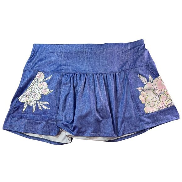 Lucky in Love Feeling Sleek Pocket Tennis Skort, Size XL - Picture 1 of 8